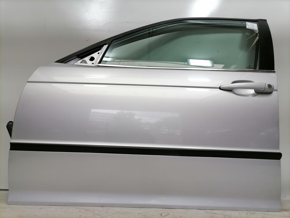 BMW 3er E46 original T&uuml;r vorn links 354 Titansilber Rohbau Bj.2002
